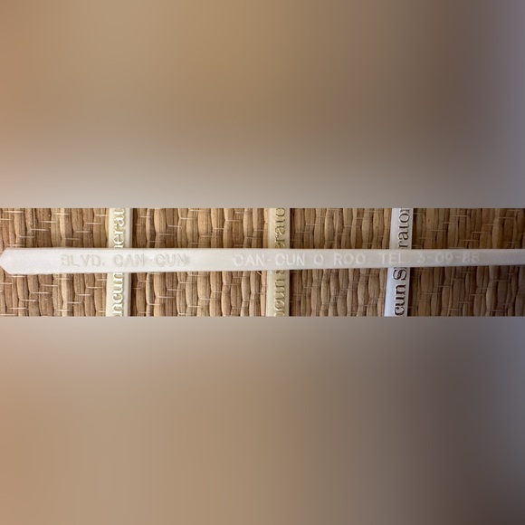 Cancun Sheraton, vintage swizzle stick drink cocktail stirrers set Of 4 - Picture 3 of 4